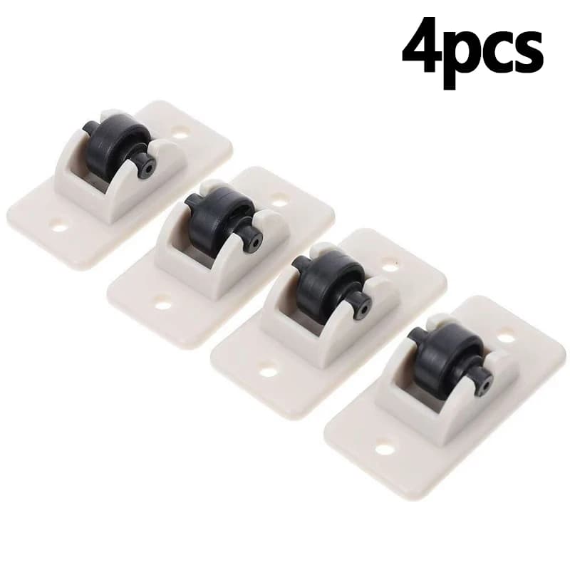 4 roulettes auto-adhésives à profil bas, mini-roulettes fixes pour meubles, appareils de cuisine, bo