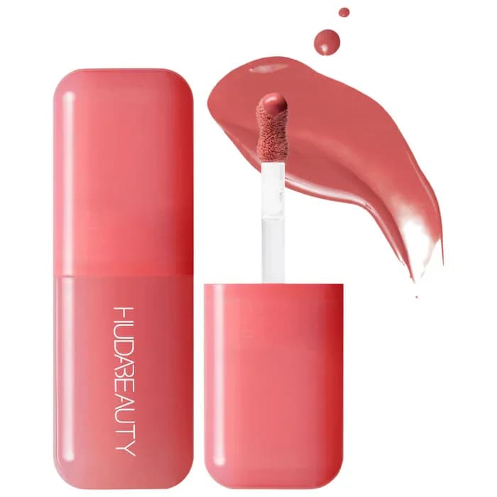 Fard à joues liquide Huda Beauty Blush Filter Soft Glow, brillant à lèvres, rouge à lèvres, blush, c