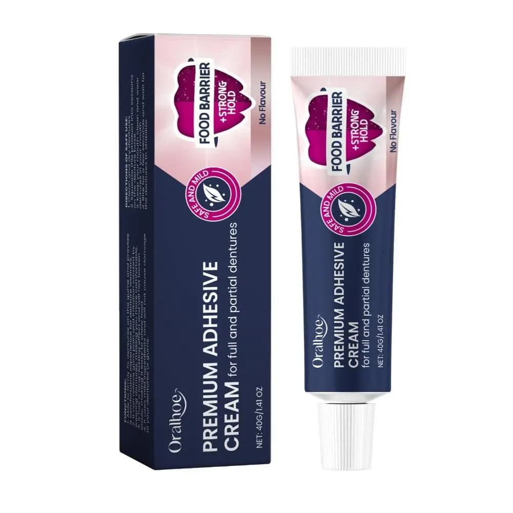 Crème Fixative pour Prothèses Dentaires – Adhésif Confortable pour une Fixation Sûre et Protection d