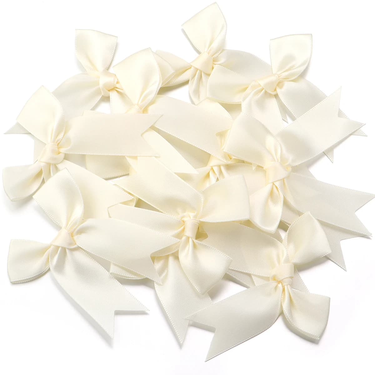 20 pièces, Nœuds en ruban artisanaux, rose et blanc, à motifs floraux, pour cadeaux, décoration de m