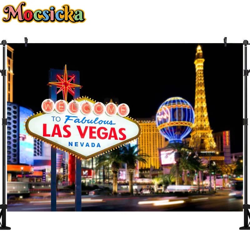 Arrière-plan de la nuit de Las Vegas, décor de thème de Poker de Casino, d'arrière-plan de bal d'ann