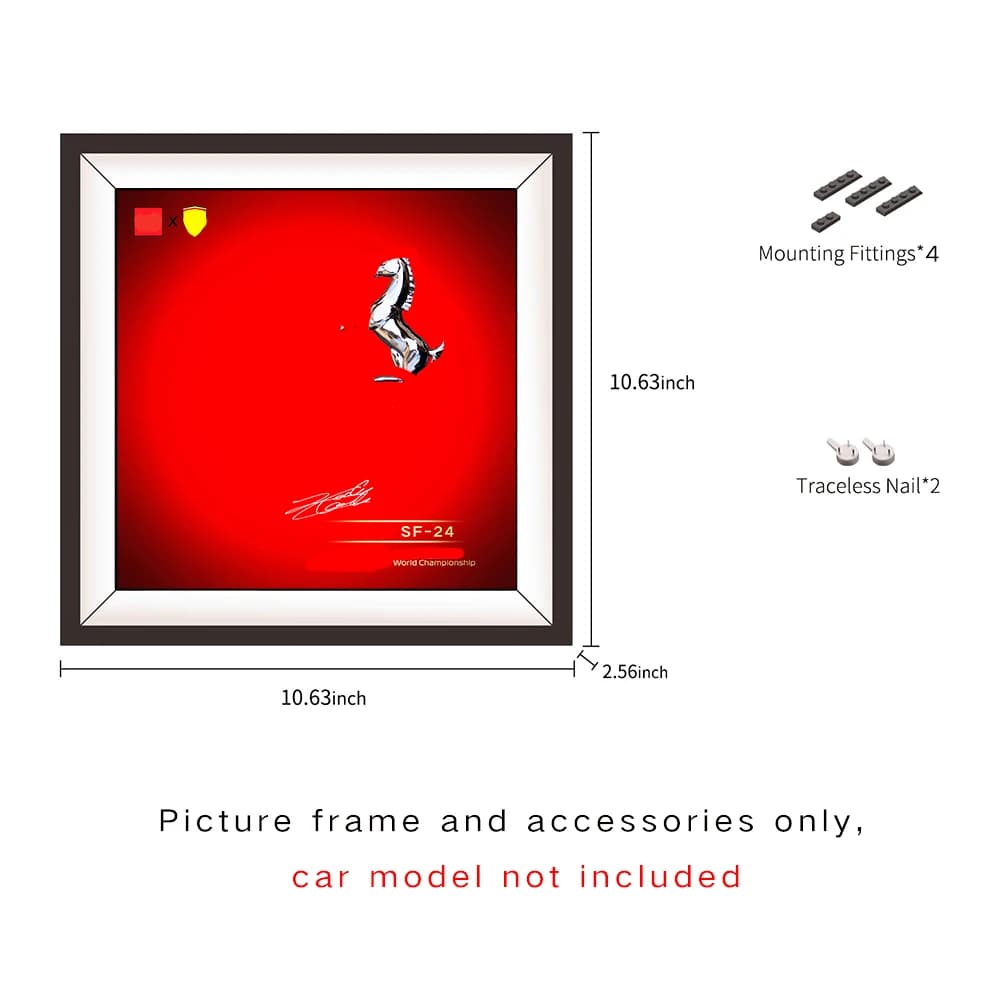 Cadre photo d'affichage pour Lego Speed 77247 KICK Sauber F1 Team C44, panneaux muraux décoratifs po