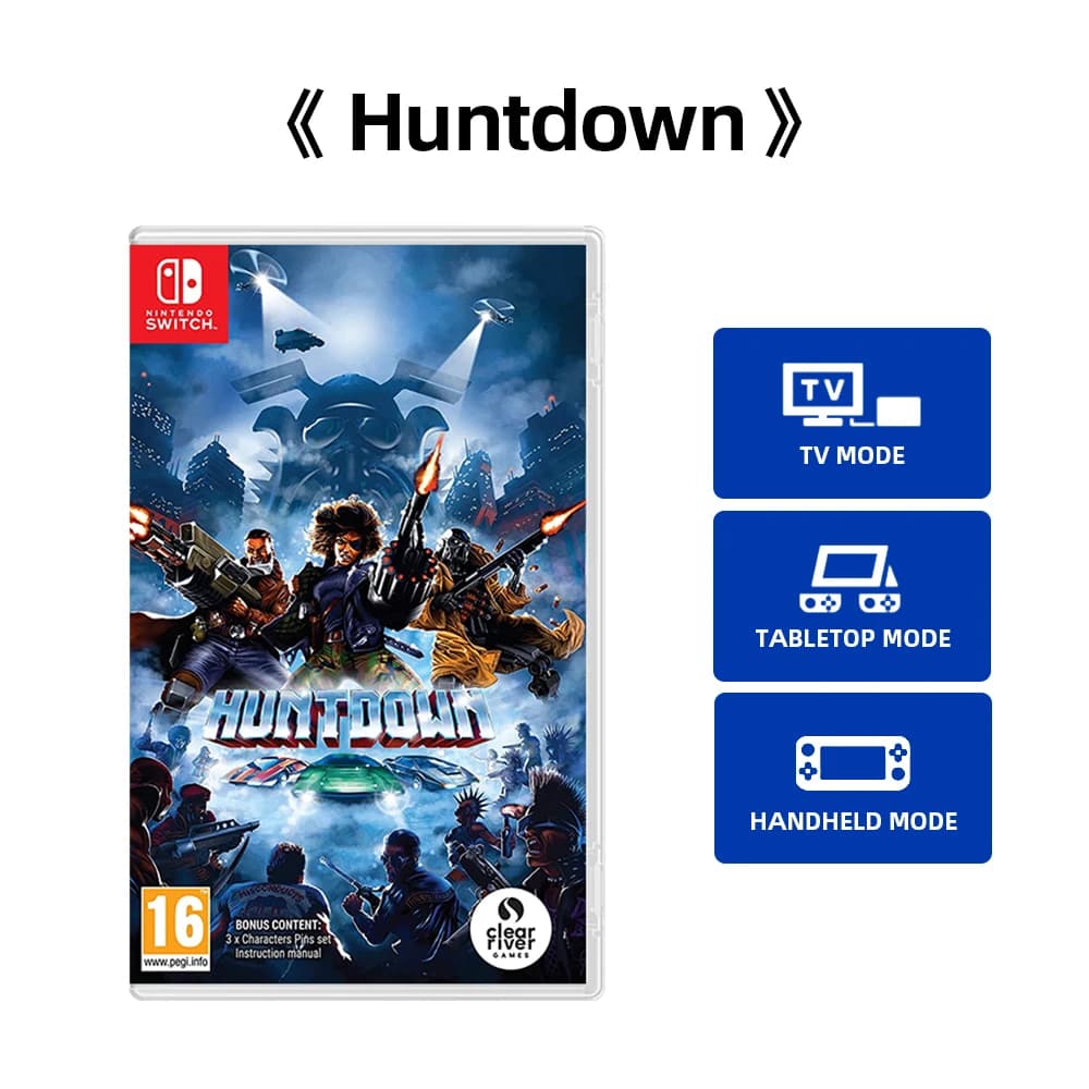 Huntdown-Cassette fongique de jeu Nintendo Switch, OLED Lite, console de jeu, originale officielle, 