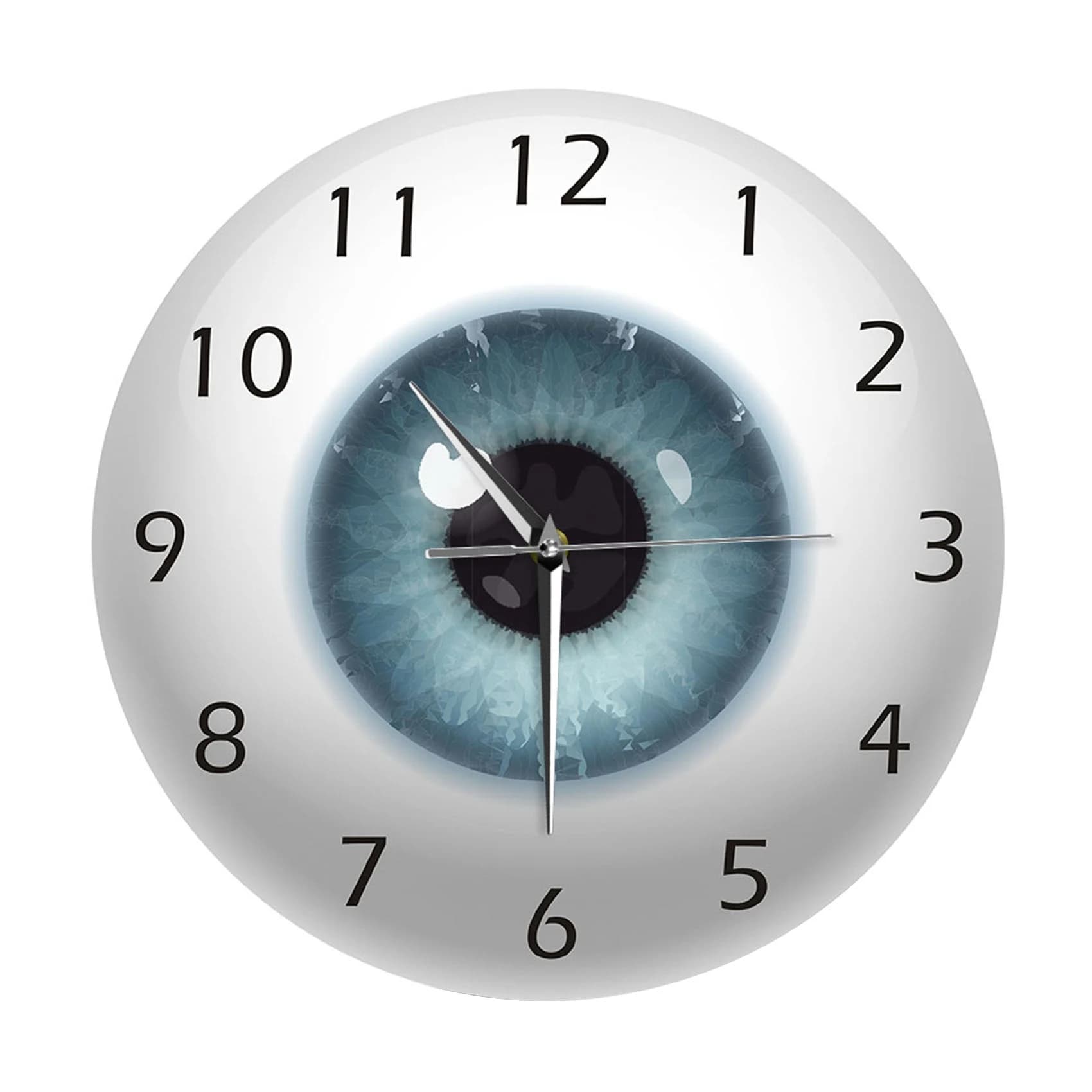 EYFL-Globe Oculaire avec miles, Contact Pupil Core Sight View, ODancing Mology, Muet Wall Clock, Opt