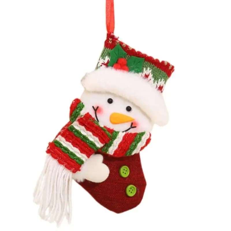 Basses Noël 39bd avec le bonhomme neige Santa Père Noël pour le bas Noël arbre