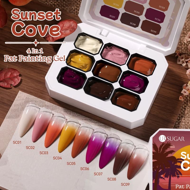 UR SUGAR 4 en 1 Pat peinture Gel vernis à ongles rouge marron 9 couleurs Semi Permanent tremper les 