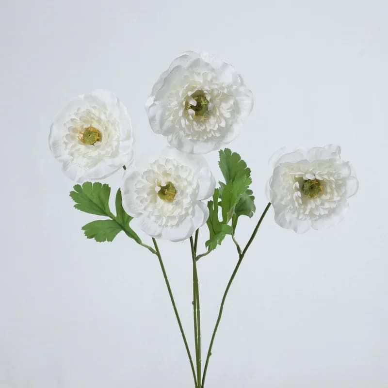Branches de fleurs artificielles à 4 têtes, 5 pièces, décoration de fond de mariage, fête de Gand, m