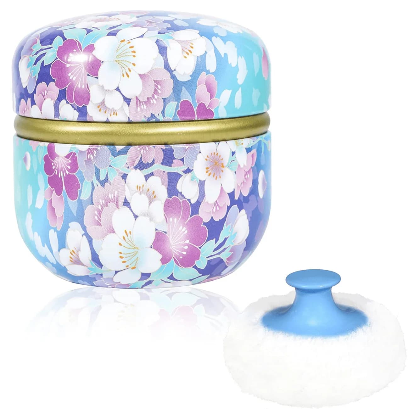 Étui à poudre et houppette pour le corps, boîte à poudre libre avec houppette pour femme, idéal pour