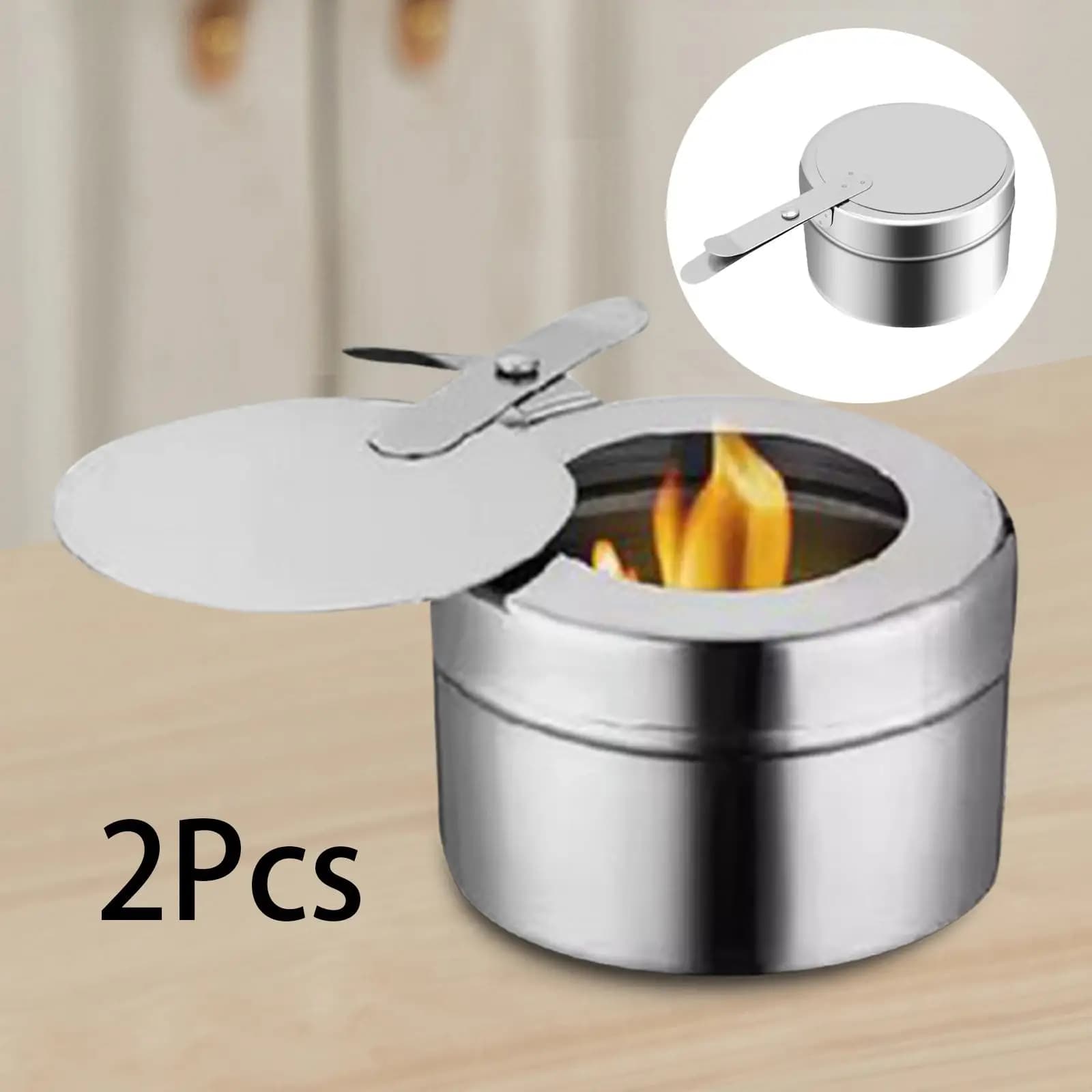 2x Buffet plus chaud plateaux chauffants brûleur Chafer en conserve Chafer réchaud en conserve
