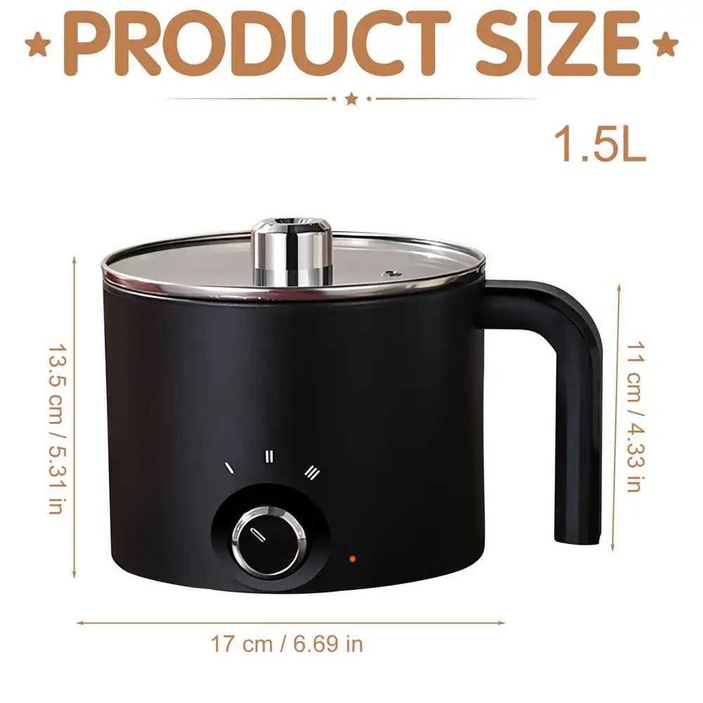 Pot à fondue électrique en acier inoxydable antiadhésif de 1,5 L pour la fabrication de bougies, de