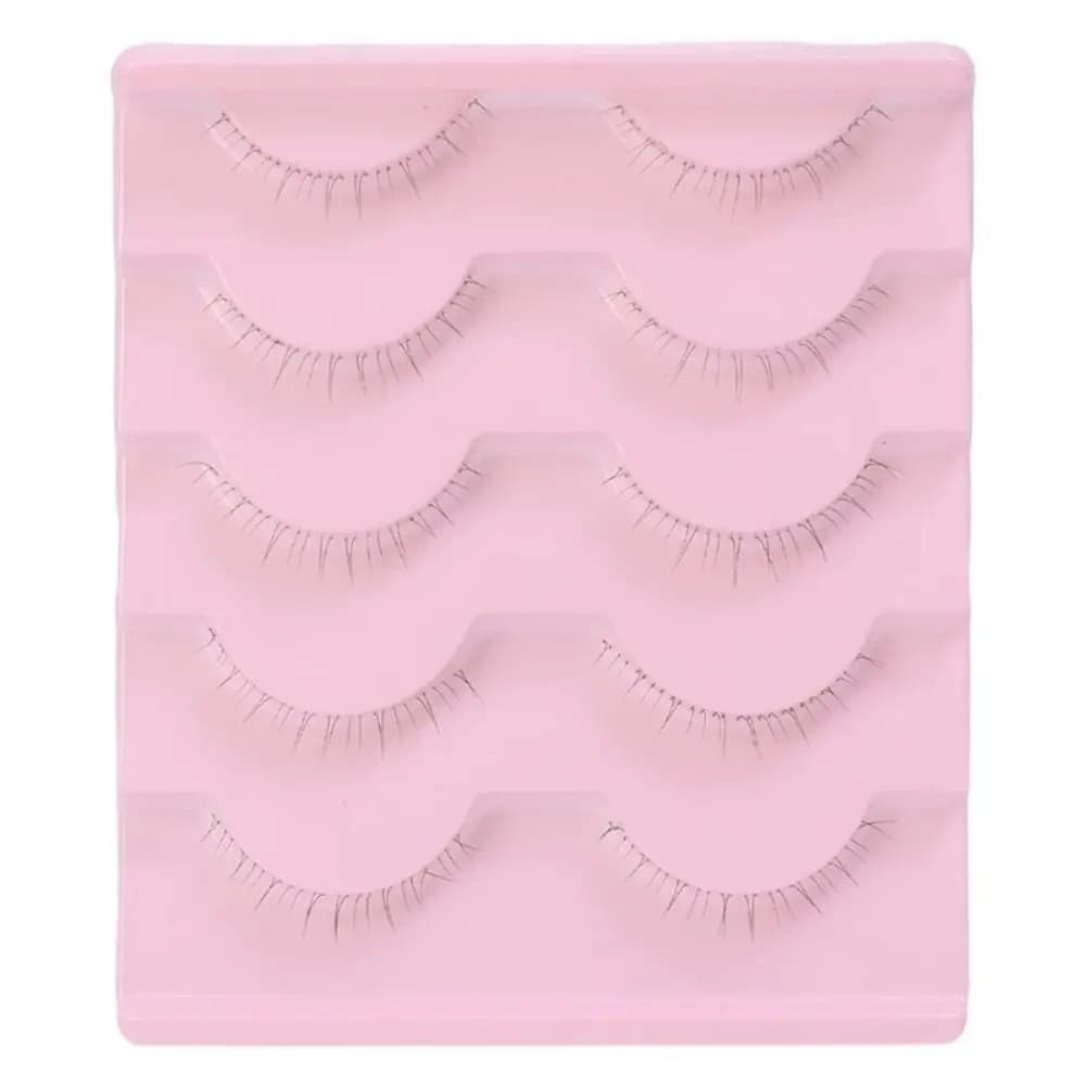 Cils inférieurs doux à bande transparente, cils naturels sous les yeux, maquillage coréen style mang