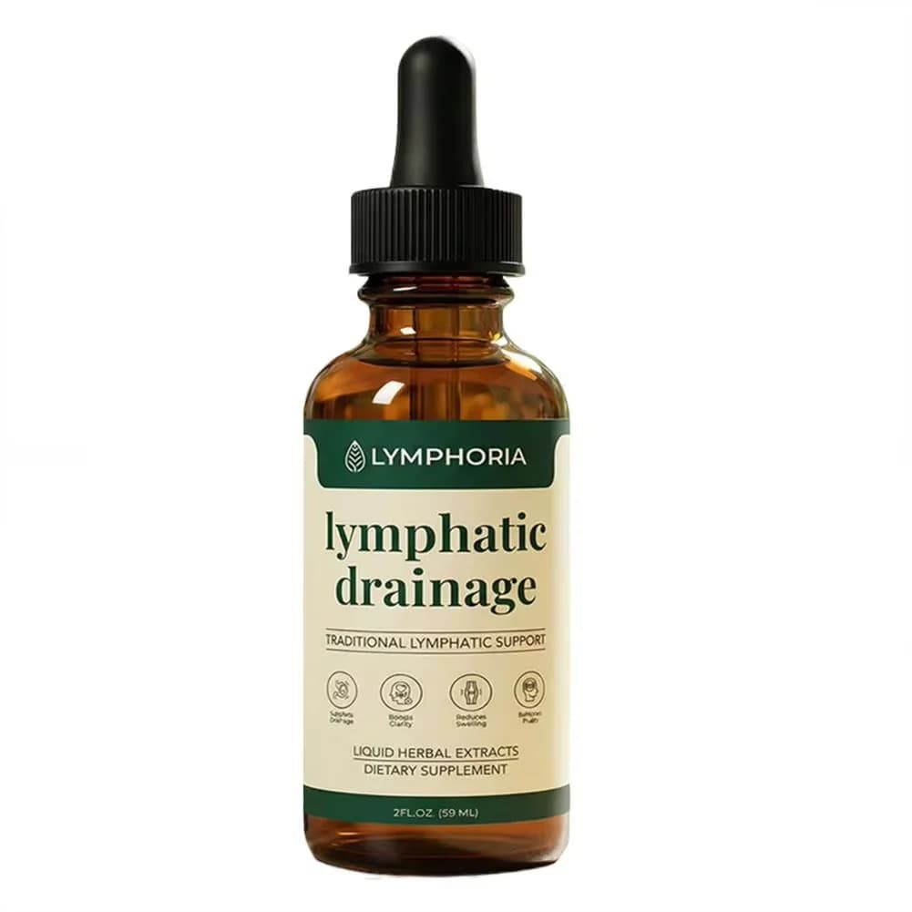 Gouttes de drainage lymphatique 60 ml, formule naturelle à base de plantes, élimination des toxines,