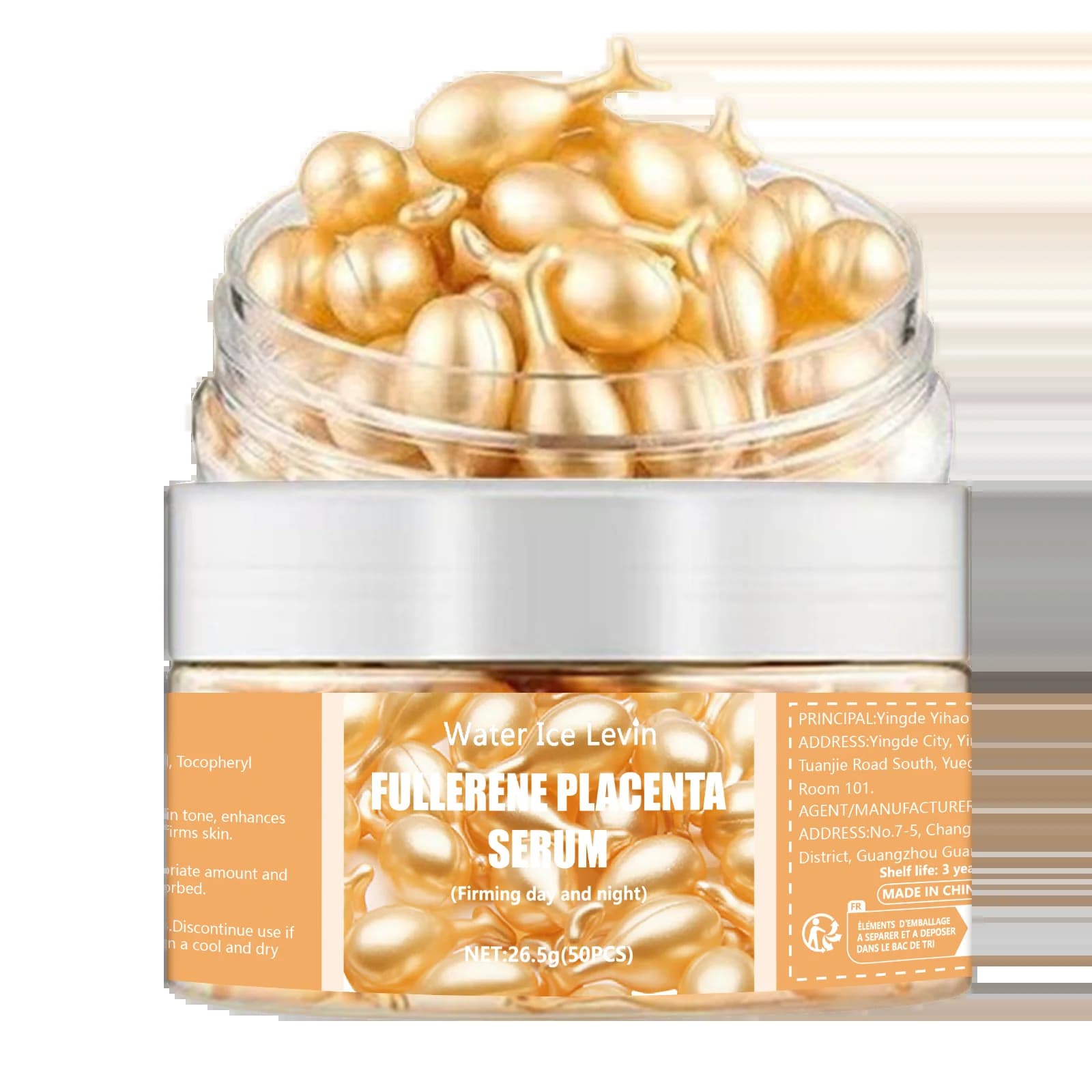 Capsules de soins du visage au collagène, 50 pièces, sérum, dissolvant de rides, raffermissant, blan