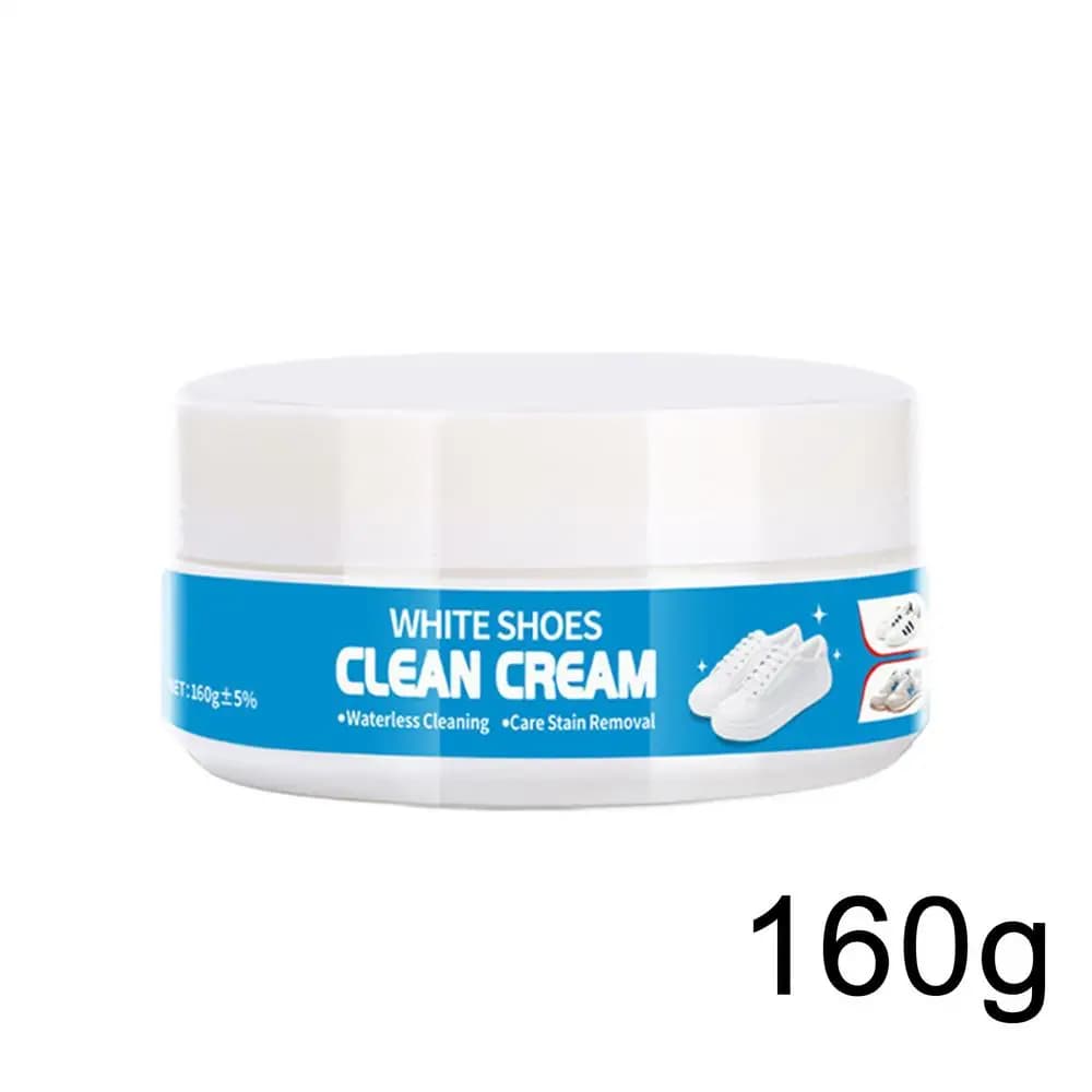 NOUVEAU Nettoyant Crème Longue Durée pour Chaussures Blanches avec Éponge – Nourrissant et Anti-Tach
