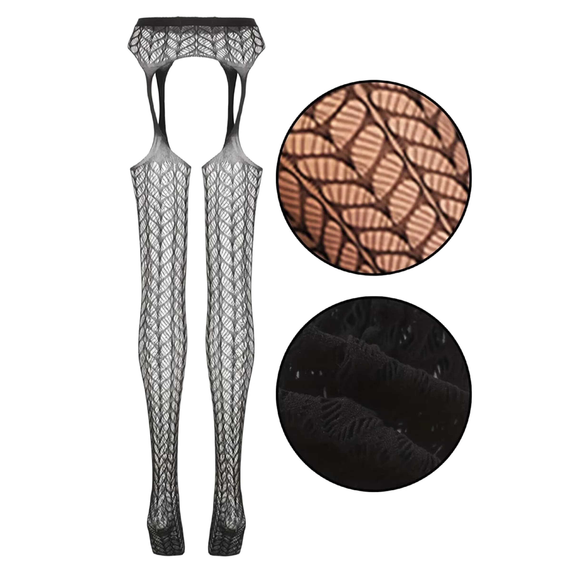 Meilleures ventes : Bas résille sexy pour femme avec porte-jarretelles, collants et bas cuissardes d