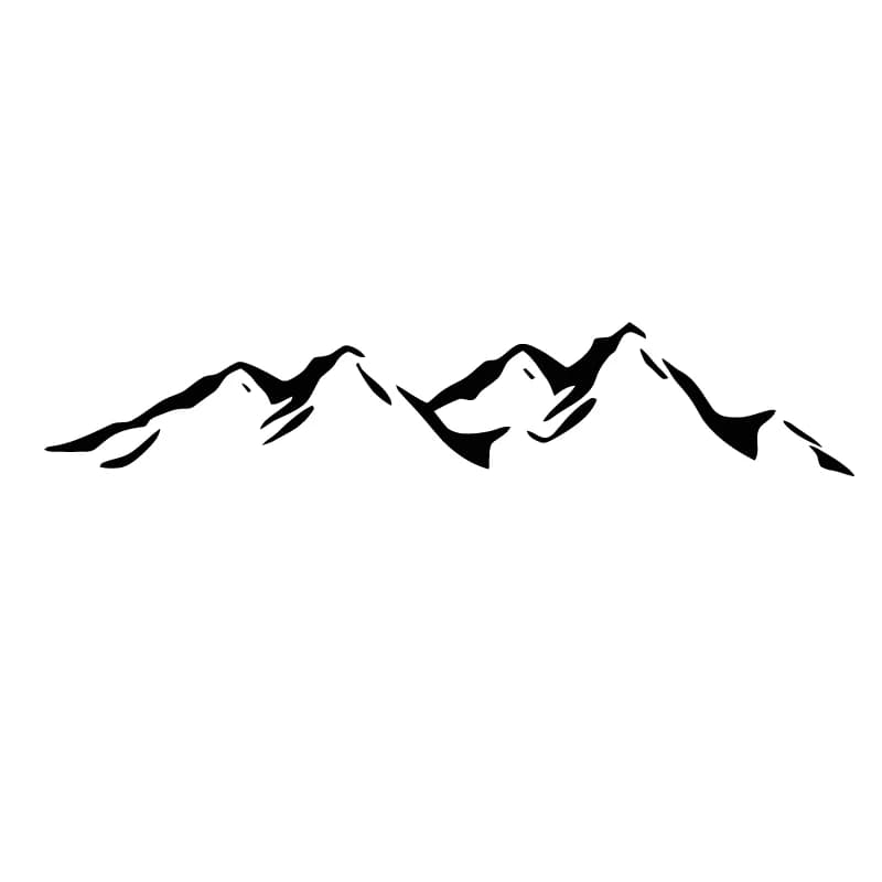 Autocollant en vinyle amovible de grande taille, décoration de fond mural de montagne