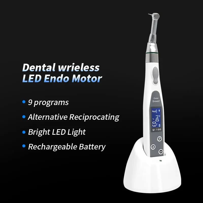 Moteur Endo dentaire LED intelligent, 9 programmes avec lampe LED et Instrument endodontique à contr