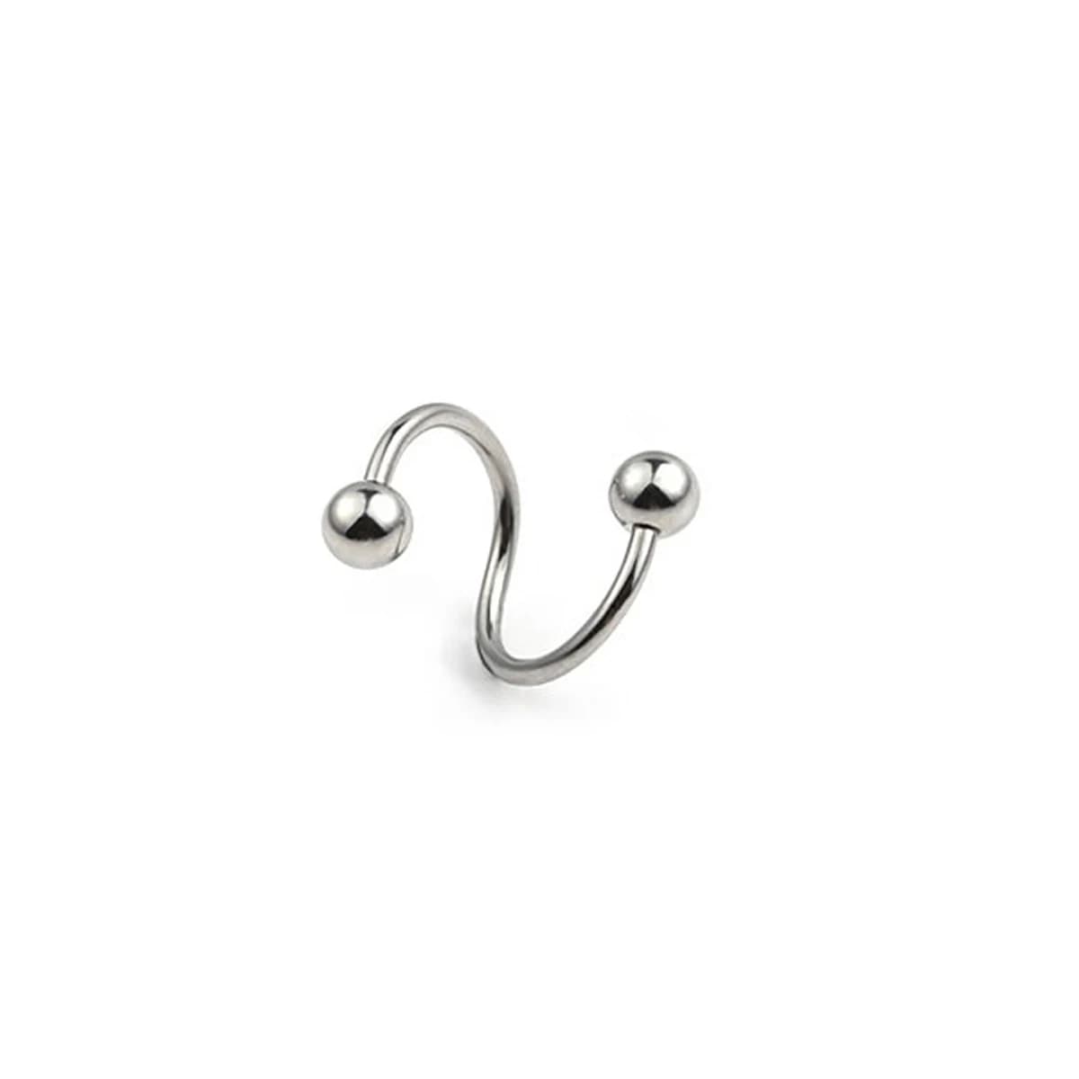 Boucles d'oreilles en spirale pour femmes, bijoux de perçage, bijoux de corps multi-usage, lèvres, n