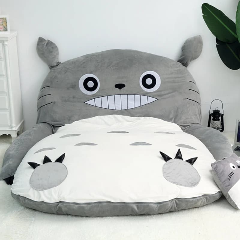 Lit de canapé paresseux mignon de style dessin animé, confortable pour les enfants, matelas tatami,
