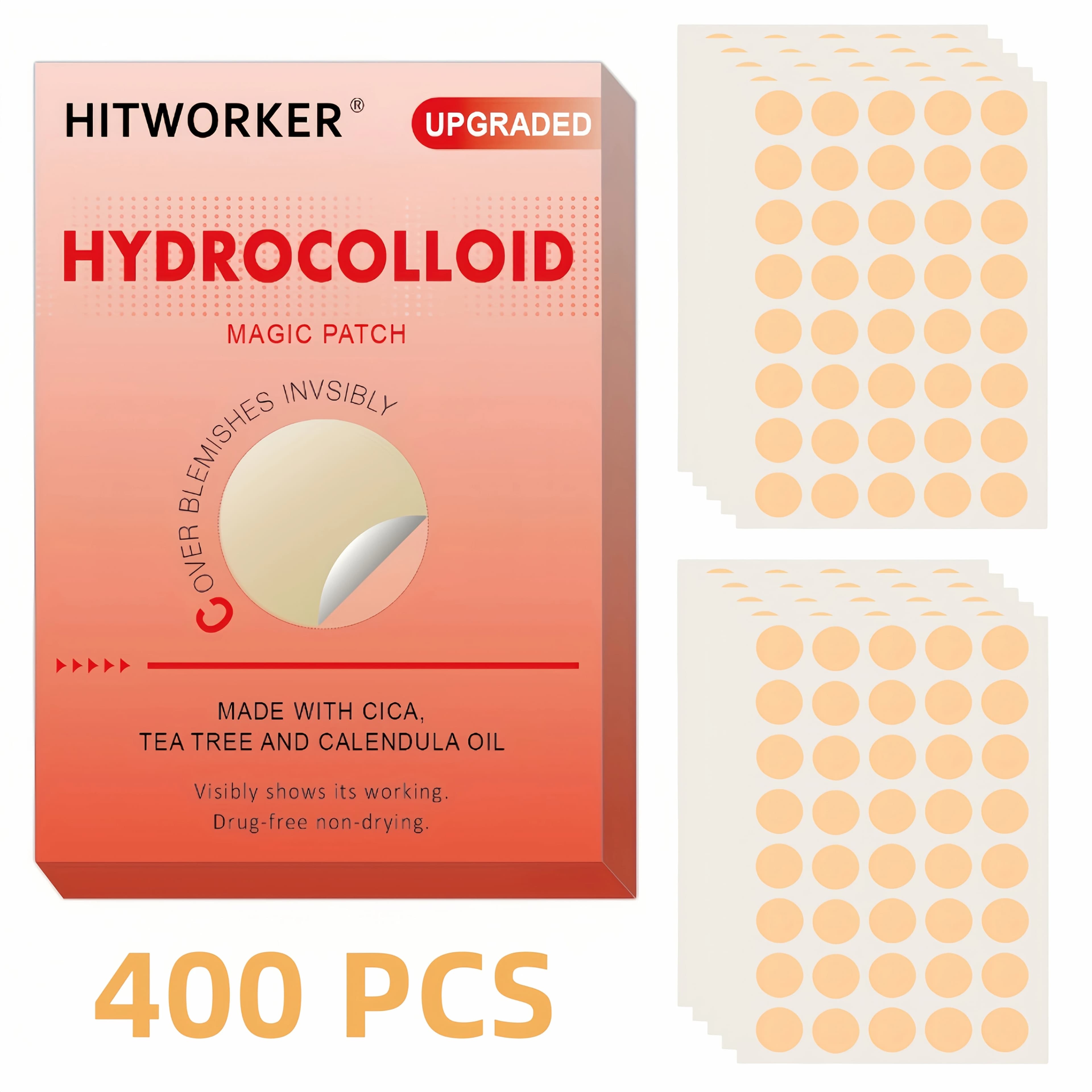 Lot de 400 patchs anti-boutons unisexes pour adultes, hypoallergéniques, autocollants invisibles pou