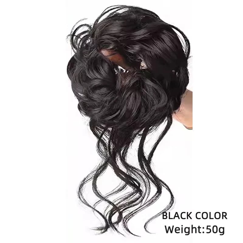 LUPU 100% Extensions de Chignon de cheveux humains cheveux humains Chignon désordre pièces de cheveu