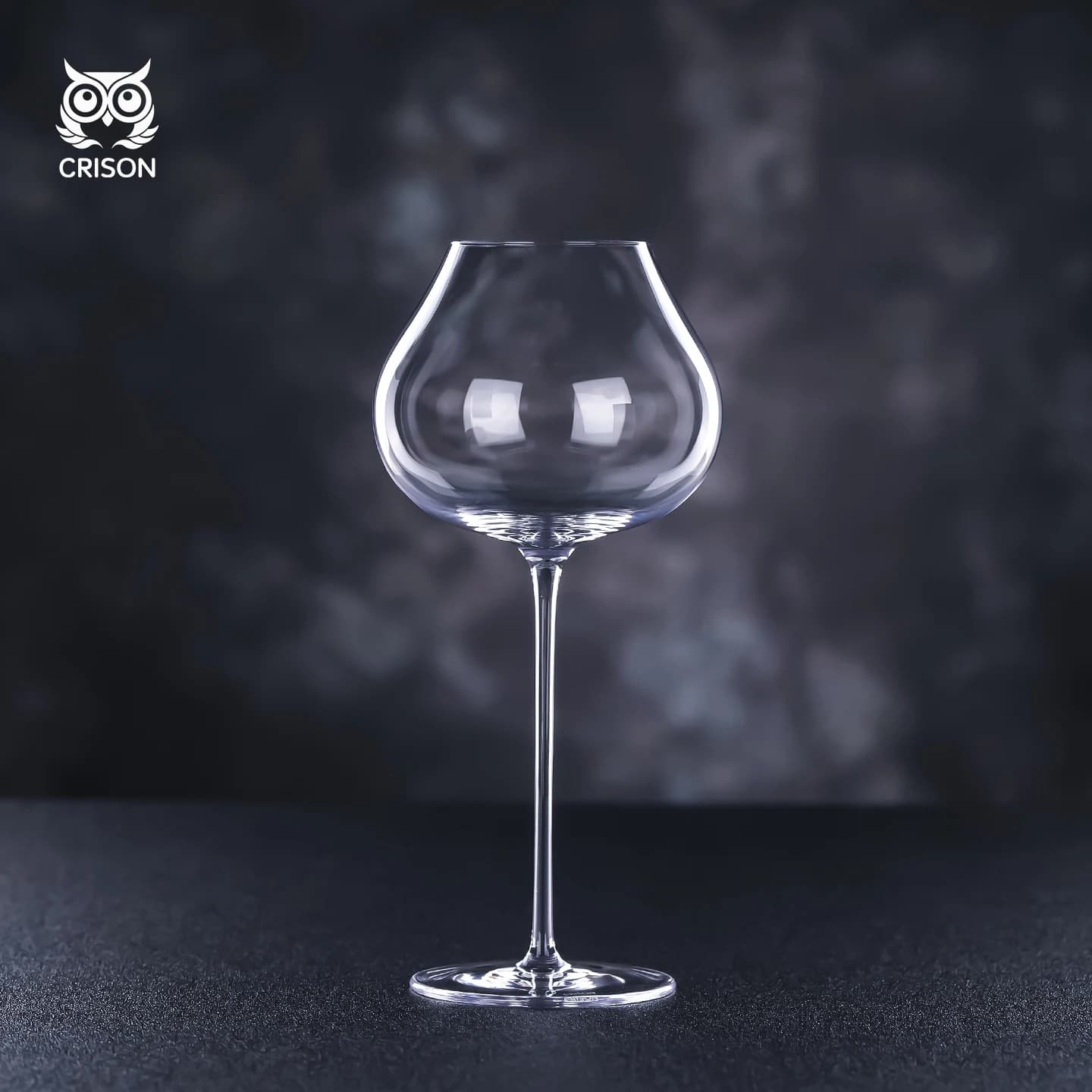 WG9201 CRISON France haut de gamme bordeaux tasse cristal fait à la main extrêmement mince verre à v