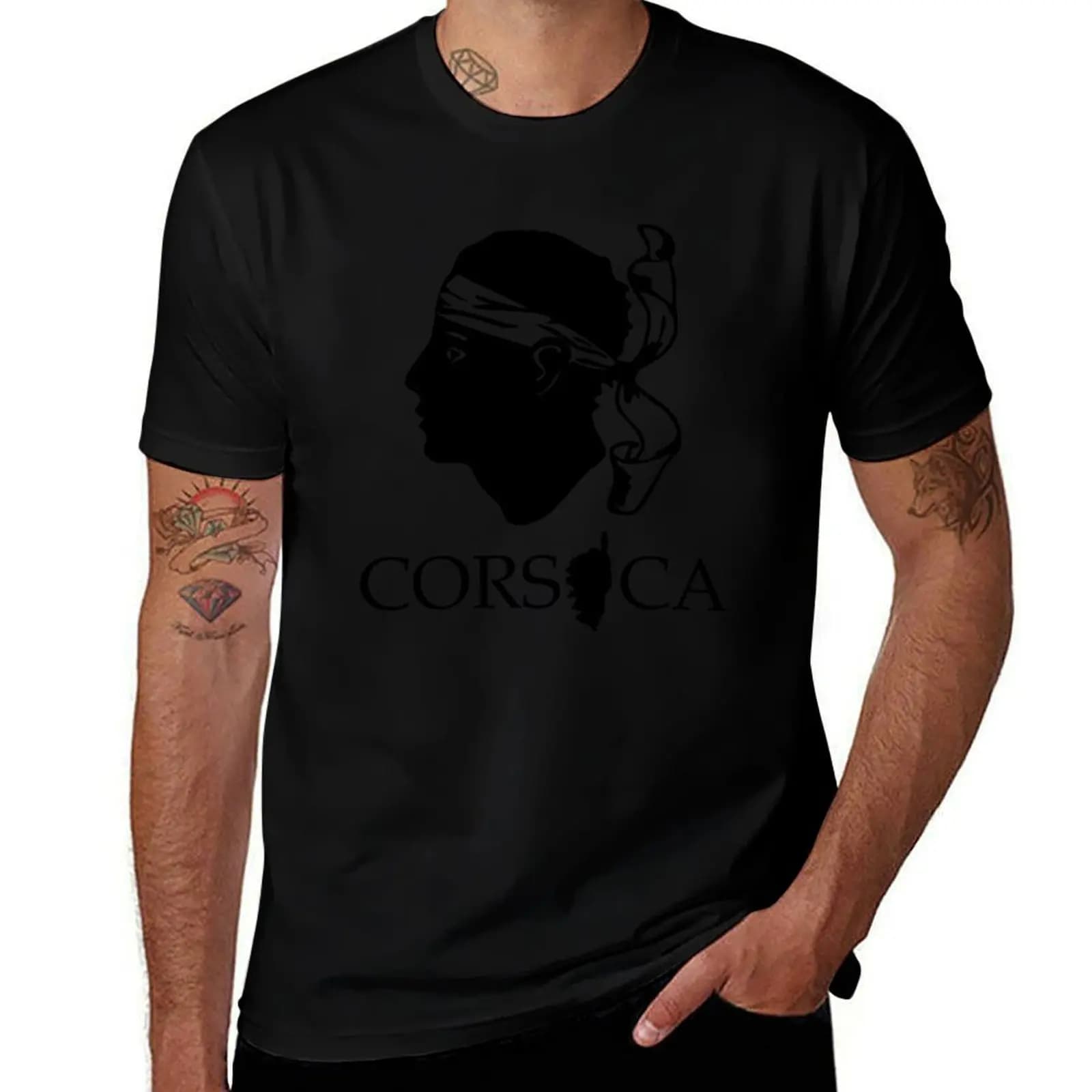 Corse Ile De Beaute Corse carte Isula Bella Corse France France Corse T-Shirt homme T-Shirt été T-Sh