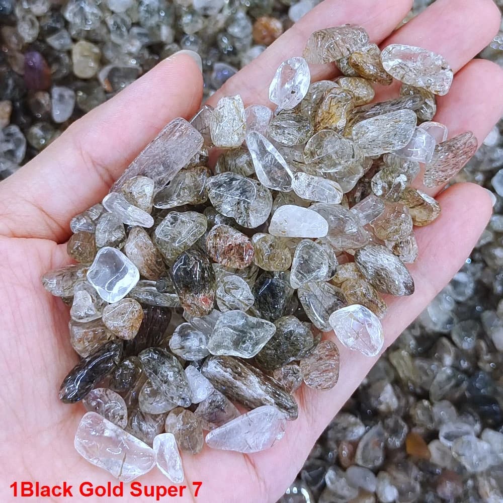 Branches de cristal de gravier de Quartz fumé, pierre naturelle de guérison, spécimen minéral, réser
