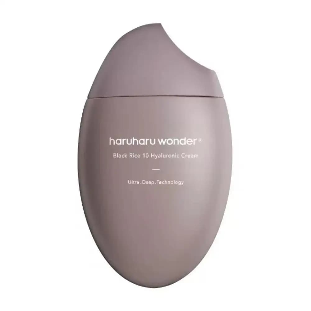 Crème à l'acide hyaluronique, nettoyant visage au riz noir, hydratation intense, réduit la sécheress