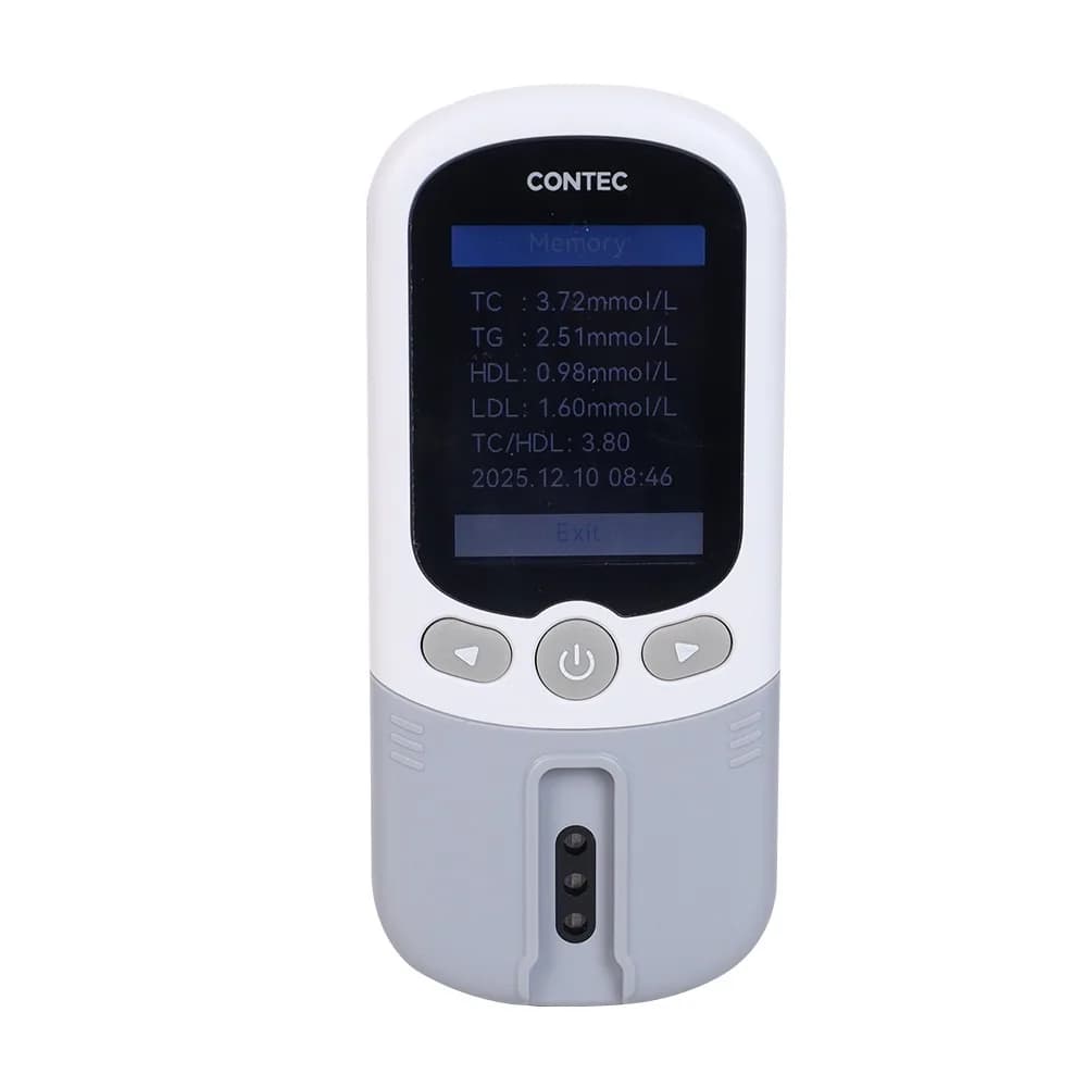 CONTEC Nouveau test de mesure des cinq lipides, précis et fiable, TC, HDL, TG, LDL, TC/HDL