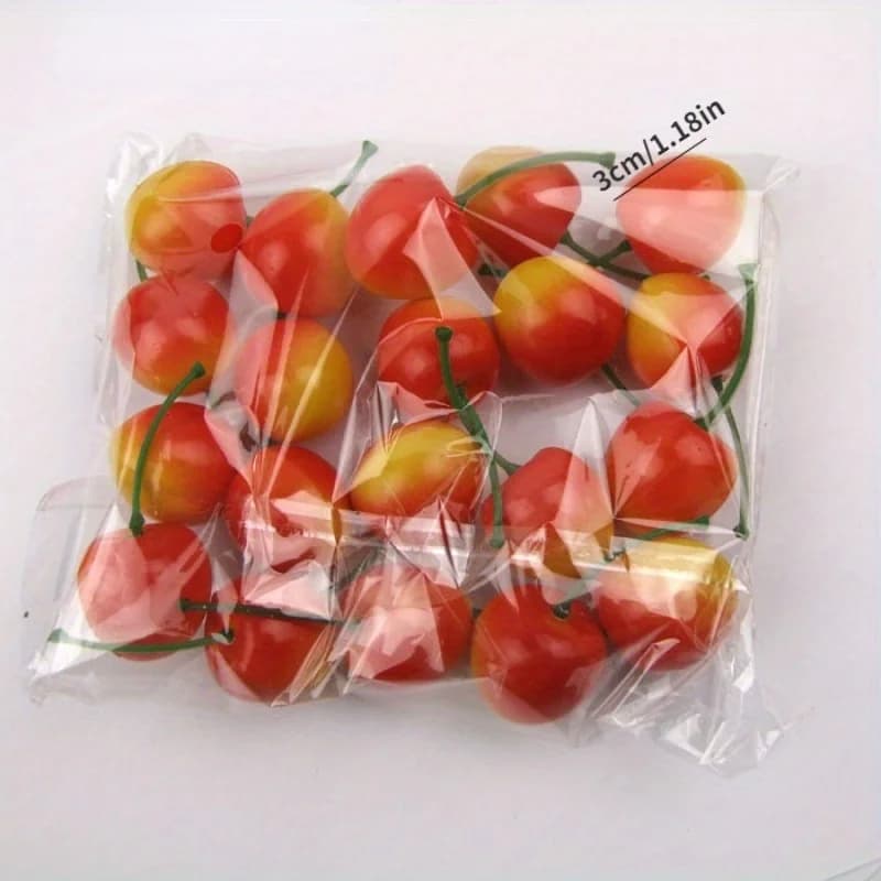 20 pièces/sac Simulation Mini Fruits en plastique faux Fruits Table de cuisine bricolage décoration 