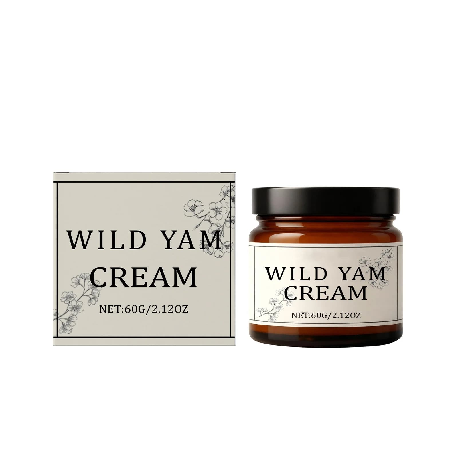 Crème de Yam sauvage pour l'équilibre hormonal, apaisante pour la ménopause, réduit les bouffées de