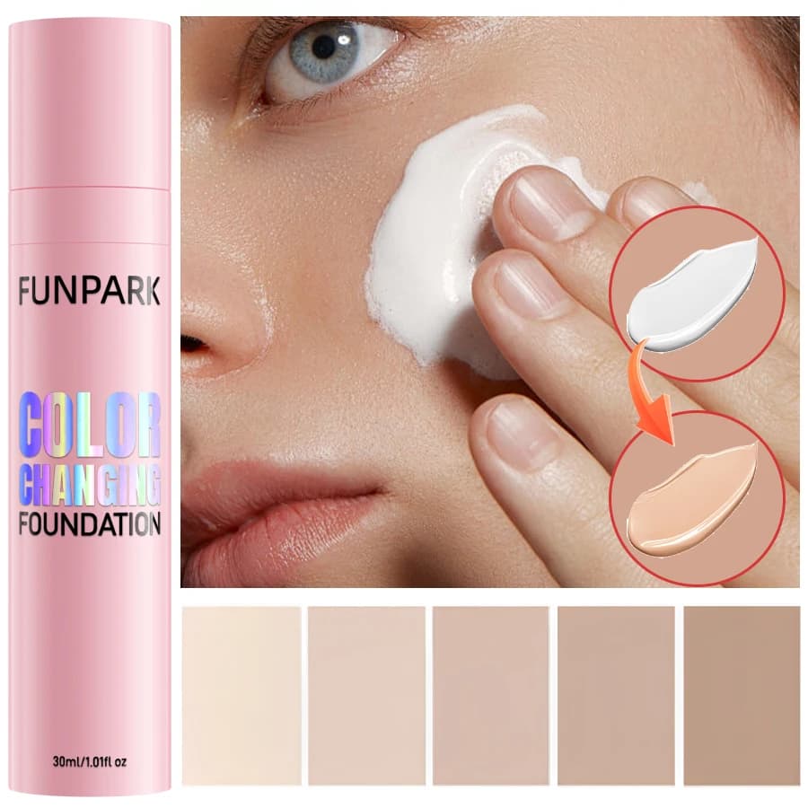Fond de teint à couleur changeante, 30ml, imperméable, hydratant, résistant aux transfert, réglage d