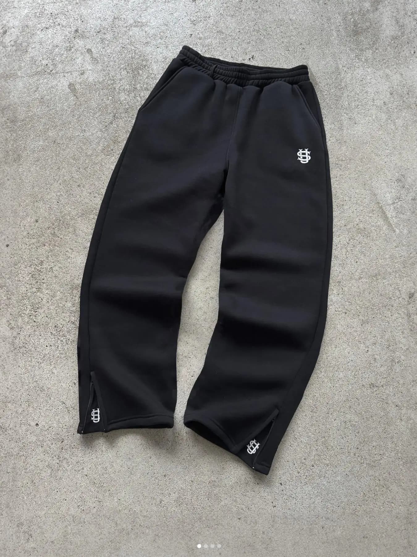 Nouveau pantalon Y2K personnalisé avec fermeture éclair sur les jambes, broderie, style hip-hop, jog