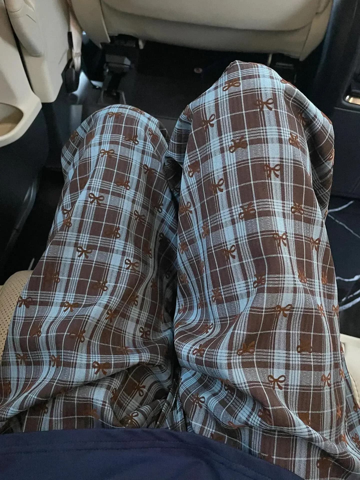 Pantalon de pyjama à nœud coréen pour femmes, taille haute, évasé, pour la marche à la maison, print