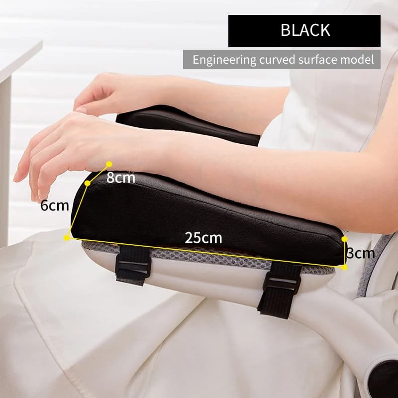 1 paire d'oreillers de coude en mousse, coussinets d'accoudoir de chaise, repose-bras de Support pou