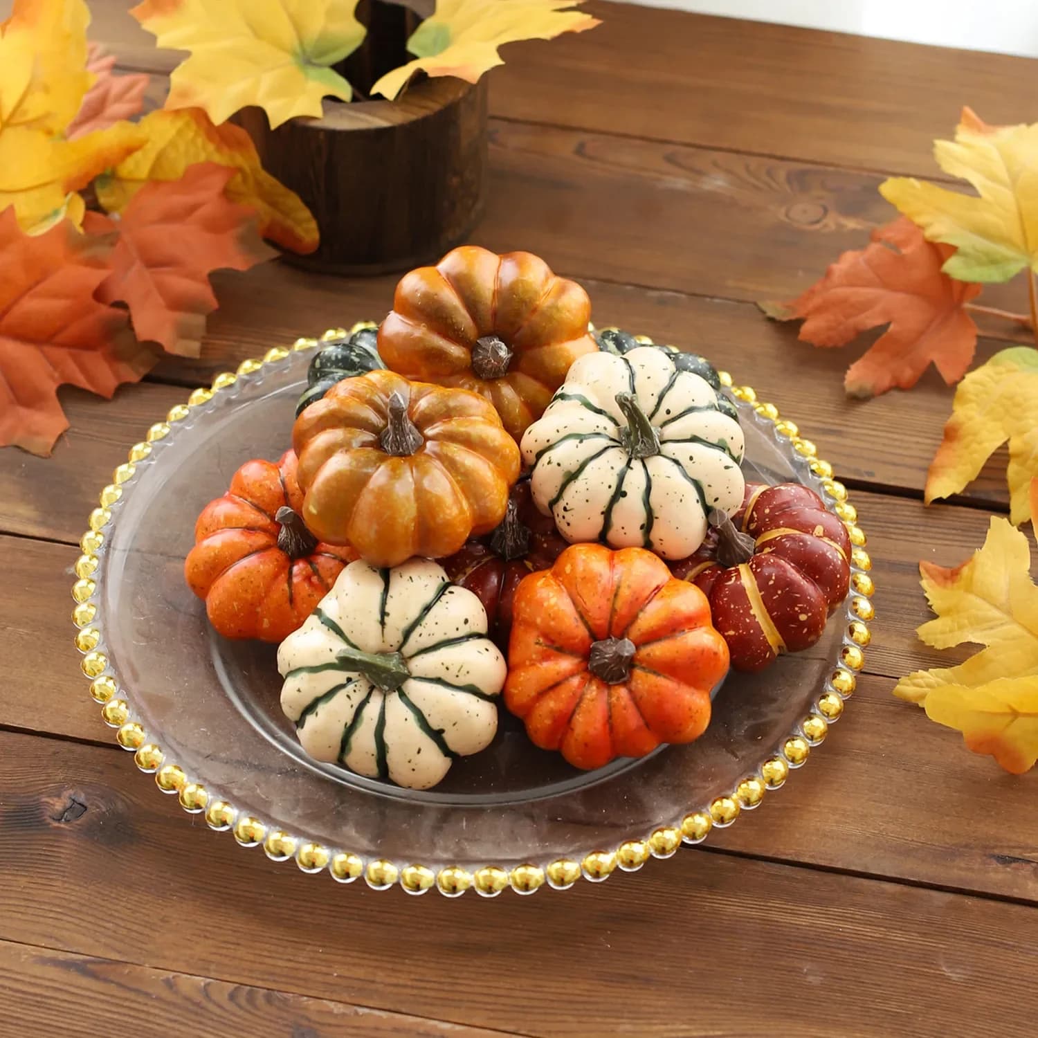 Mini Citrouille Artificielle pour Halloween