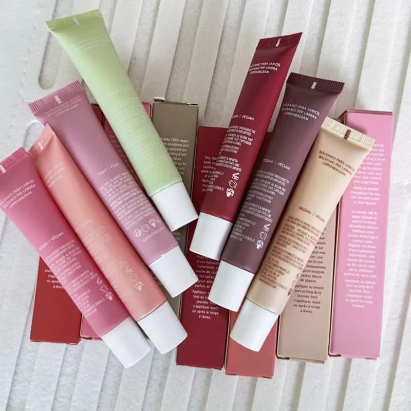 Baume à lèvres hydratant effet miroir, parfum gâteau d'anniversaire guimauve grillée, rouge à lèvres transparent, maquillage des lèvres – Nouvelle collection estivale de la marque tendance