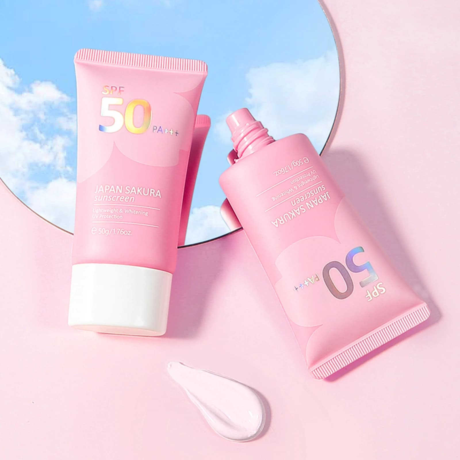 LAIKOU visage corps blanchissant Sakura crème solaire SPF50 + rafraîchissant imperméable UV protecteur correcteur hydratant éclaircissant