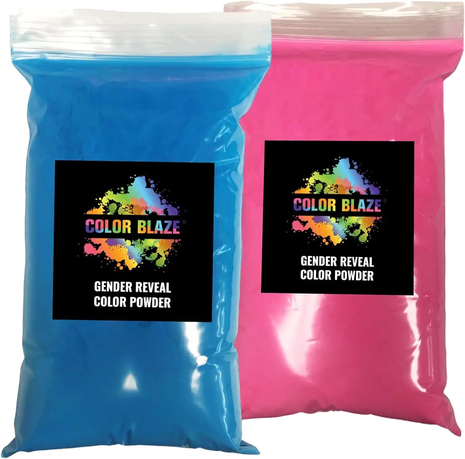 Poudre colorée pour révéler le sexe de bébé