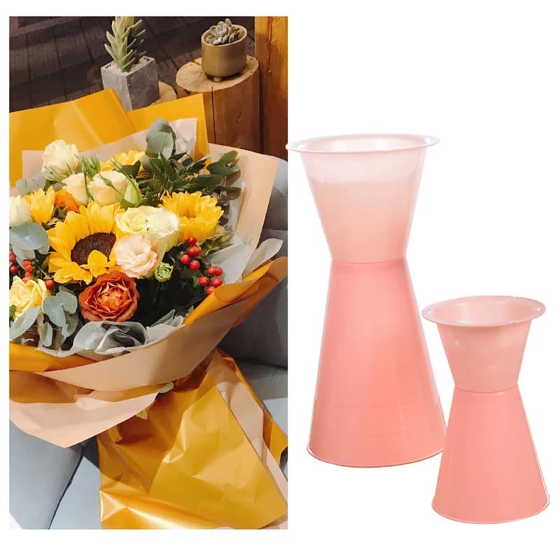 Vases épée seau Bouquet support inférieur pour décorations de mariage bricolage fleur de mariage support Floral accessoires de mariée