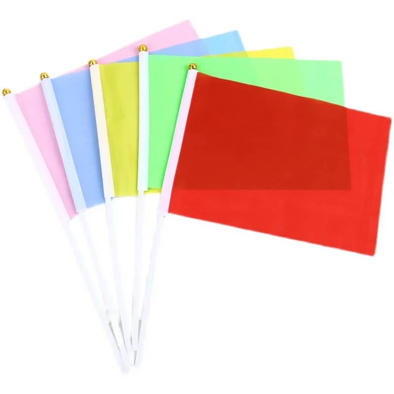Drapeaux flottants de couleur pure