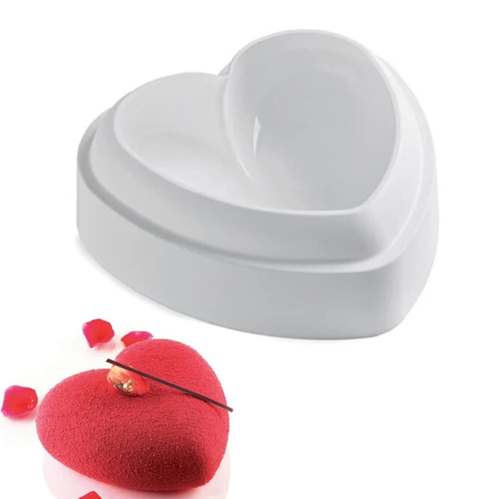 Moule en silicone Love, moule à mousse d'amour, dessert glacé au chocolat, outil de décoration de gâteau mousse, accessoires de cuisine