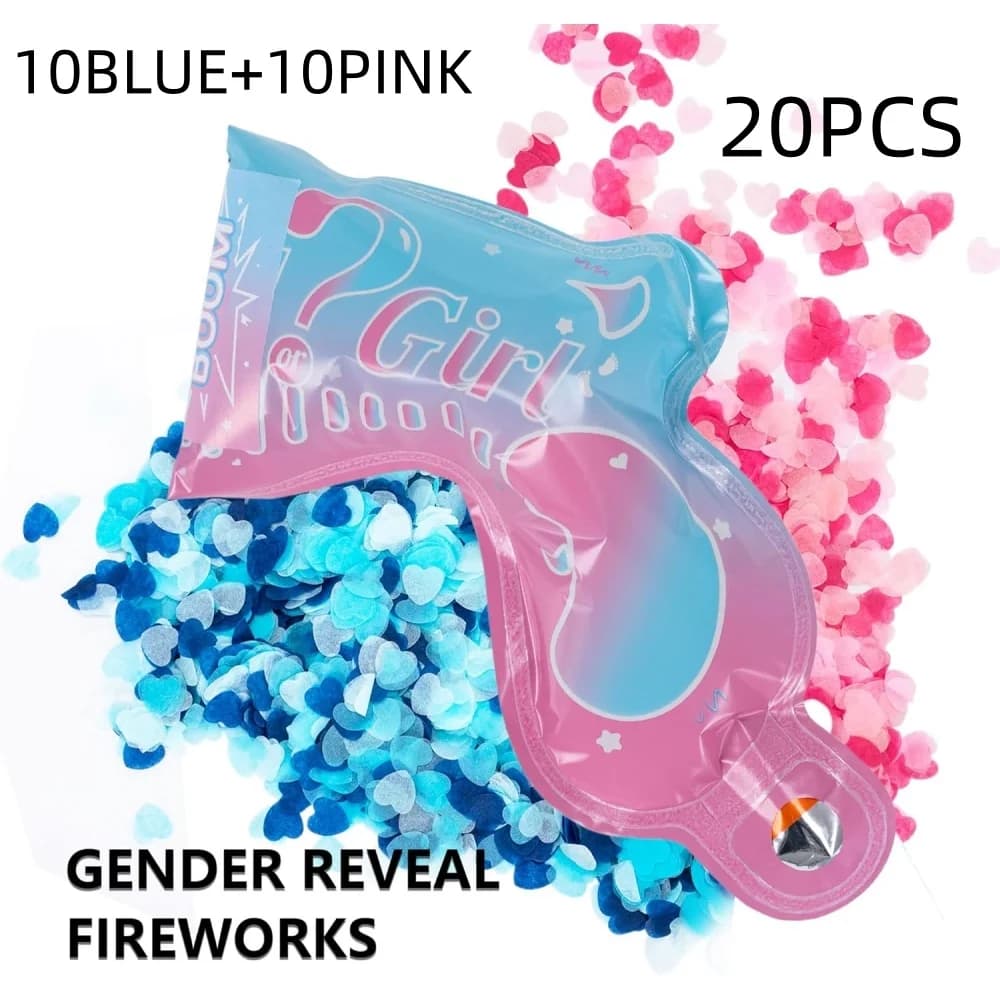 20 confettis pour révélation du sexe