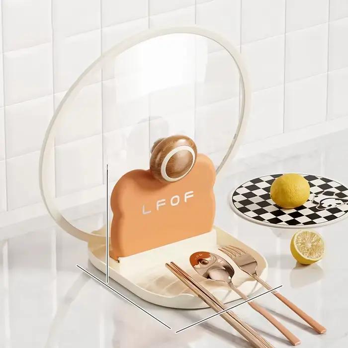Support de couvercle de Pot ours de cuisine, support de rangement de cuillère et fourchette de Style