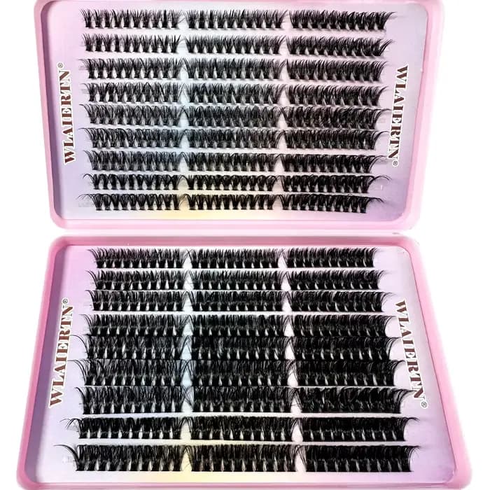 Extension de Faux-Cils en Vison Naturel Mixte Courbés C, Bande Russe 3D, Outil de Maquillage Personn