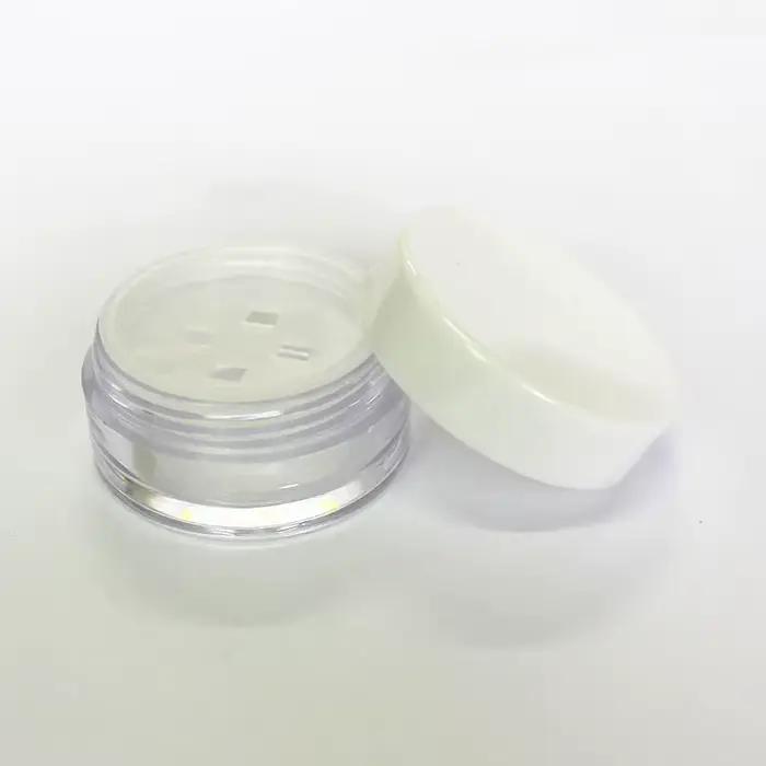 Africadt-Poudre compacte avec grille et pot bouffant, conteneur d'emballage, boîte à gâteau en poudr