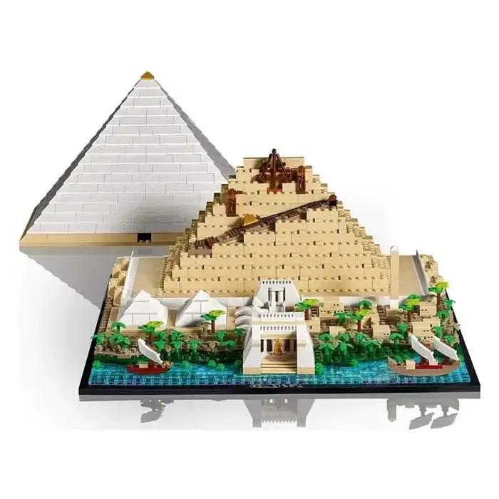 Ensemble de blocs de construction d'architecture pyramidale égyptienne de 1476 pièces, modèle de mon