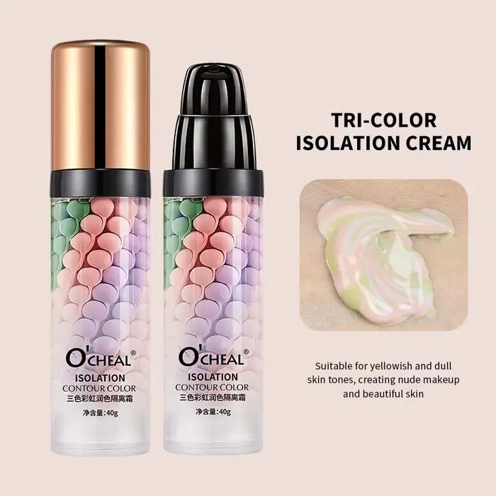 O'CHEAL une étape trois couleurs spirale Contour Isolation apprêt crème hydratante soin du visage co