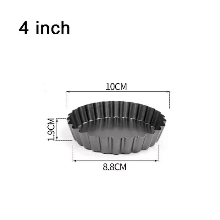 Moule de cuisson antiadhésif pour tarte, 1 pièce, fond amovible, libération facile, 4/6/8/9 pouces,